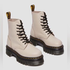 Dr. Martens Women's Audrick 8-Eye Nappa Lux Platform Ankle Boots